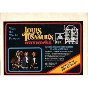 Louis Tussaud's Waxworks World Famous Niagara Falls ON SAG4-3